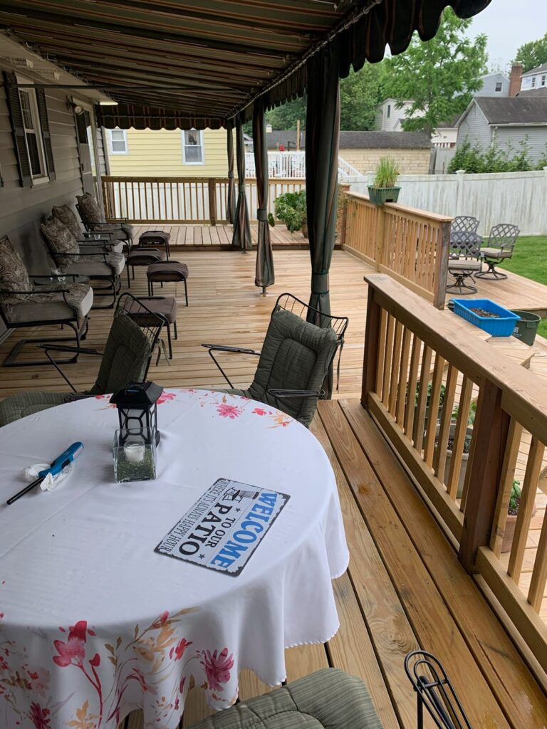 Skillman construction New York backyard